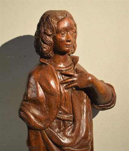 Wooden sculpture  of St. John.